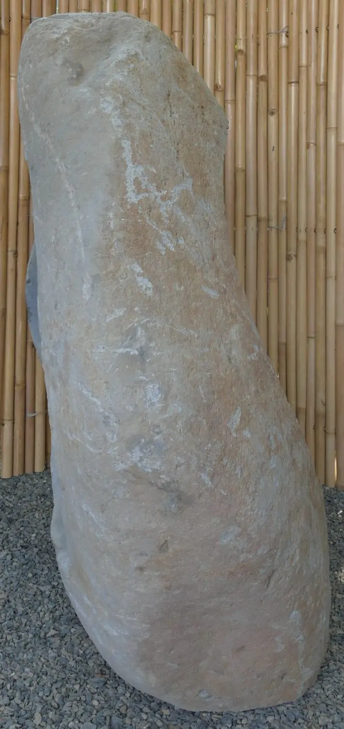  Product image 4 of the product “Garden Object, Unique Riverstone standing cut out big hole,  Height about 140cm. ”